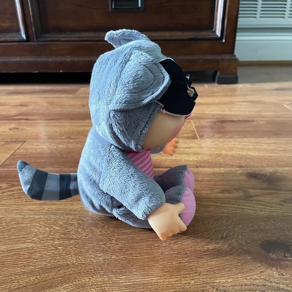 Cabbage Patch baby doll dressed as a raccoon - Picture 5 of 6